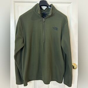 The North Face 1/4 Zip Jacket Mens XXL Textured Cap Rock Green Gorpcore Hiking